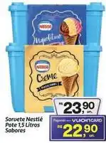 Fort Atacadista Nestlé - sorvete pote 1,5 litros sabores oferta
