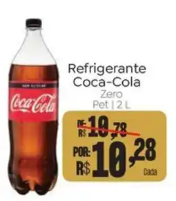 Novo Atacarejo Refrigerante Coca-Cola Zero Pet oferta