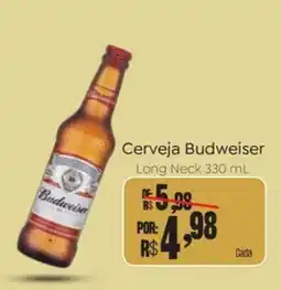 Novo Atacarejo Cerveja Budweiser oferta