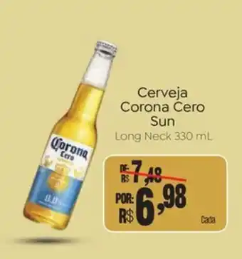 Novo Atacarejo Cerveja Corona Cero Sun oferta