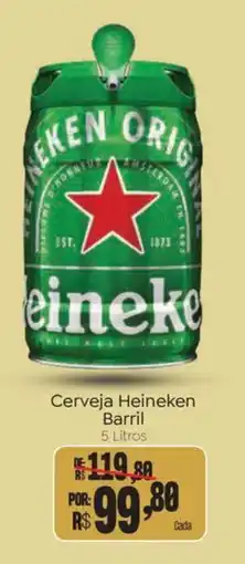 Novo Atacarejo Cerveja Heineken Barril oferta