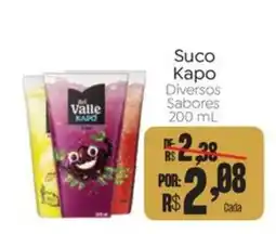 Novo Atacarejo Suco Kapo Diversos Sabores oferta