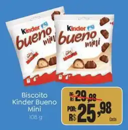 Novo Atacarejo Biscoito Kinder Bueno Mini oferta