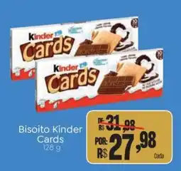 Novo Atacarejo Biscoito kinder cards oferta
