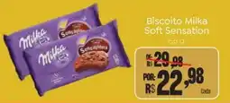 Novo Atacarejo Biscoito Milka Soft Sensation oferta