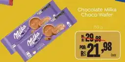 Novo Atacarejo Chocolate Milka Choco Wafer oferta