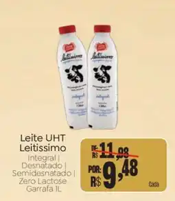 Novo Atacarejo Leite UHT Leitissimo oferta