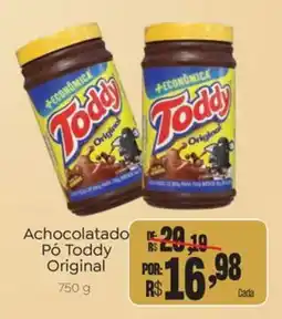 Novo Atacarejo Achocolatado Pó Toddy Original oferta