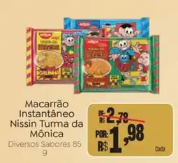 Novo Atacarejo Macarrão Instantâneo Nissin Turma da Mônica oferta