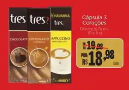 Novo Atacarejo Cápsula 3 Corações oferta