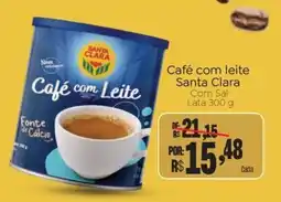 Novo Atacarejo Café com leite Santa Clara oferta