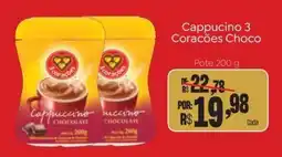 Novo Atacarejo Cappuccino 3 Corações Choco oferta