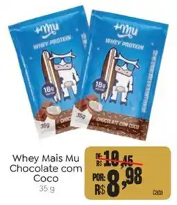 Novo Atacarejo Whey Mais Mu Chocolate com Coco oferta
