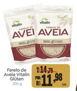 Novo Atacarejo Farelo de Aveia Vitalin Glúten oferta