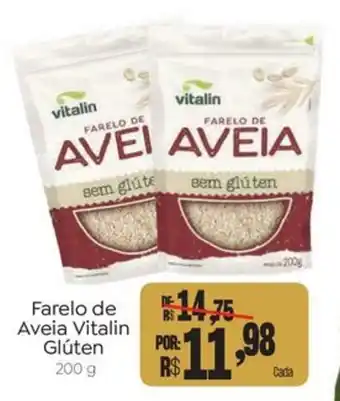 Novo Atacarejo Farelo de Aveia Vitalin Glúten oferta