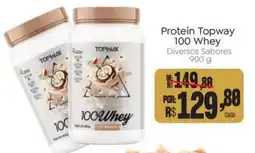 Novo Atacarejo Protein Topway 100 Whey Diversos Sabores oferta