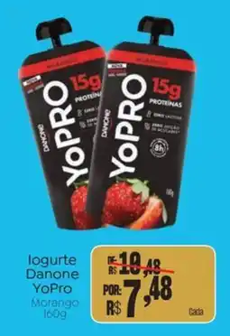 Novo Atacarejo Iogurte danone yopro morango oferta