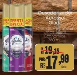 Novo Atacarejo Desodorizador Aerossol Glade oferta