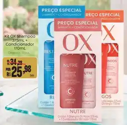 Novo Atacarejo Kit ox shampoo diversos tipos oferta
