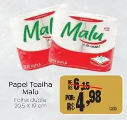 Novo Atacarejo Papel toalha malu oferta