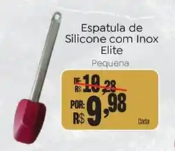 Novo Atacarejo Espatula de Silicone com Inox Elite Pequena oferta