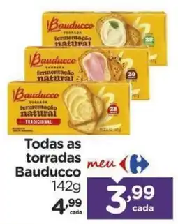 Carrefour Todas as torradas Bauducco oferta