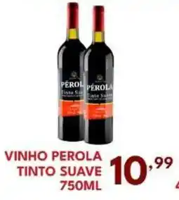 Rede Plus Supermercados vinho perola tinto suave oferta