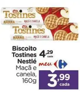 Carrefour Biscoito Tostines Nestlé Maçã e canela oferta