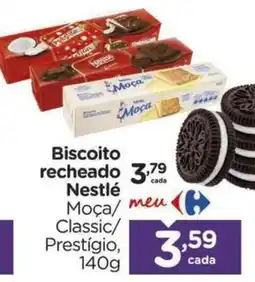 Carrefour Biscoito recheado Nestlé Moça/ Classic/ Prestígio oferta