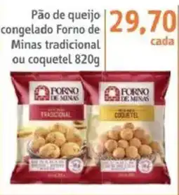 Sonda Pão de queijo congelado Forno de Minas tradicional ou coquetel oferta