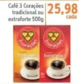 Sonda Café 3 Corações tradicional ou extraforte oferta