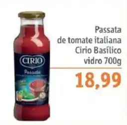 Sonda Passata de tomate italiana Cirio Basilico vidro oferta