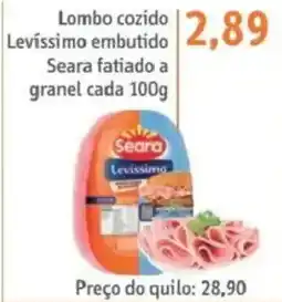 Sonda Lombo cozido levíssimo embutido seara fatiado a granel oferta