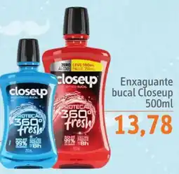 Sonda Enxaguante bucal closeup oferta