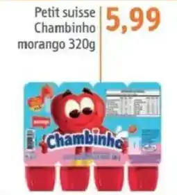 Sonda Petit suisse Chambinho morango oferta