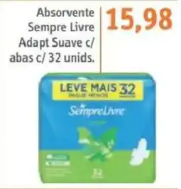 Sonda Absorvente Sempre Livre Adapt Suave c/ abas oferta