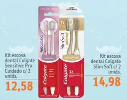 Sonda Kit escova dental colgate sensitive pro cuidado c/ 2 unids. oferta