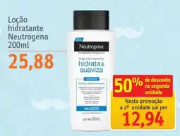 Sonda Loção hidratante Neutrogena oferta