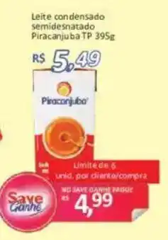 Supermercados Savegnago Leite condensado semidesnatado Piracanjuba oferta