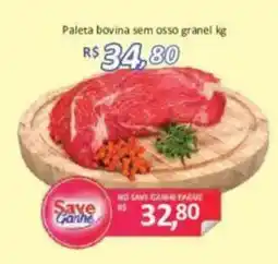 Supermercados Savegnago Paleta bovina sem osso granel kg oferta
