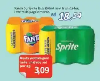 Supermercados Savegnago Fanta ou Sprite lata oferta
