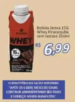 Supermercados Savegnago Bebida lactea 15g whey piracanjuba sem lactose oferta