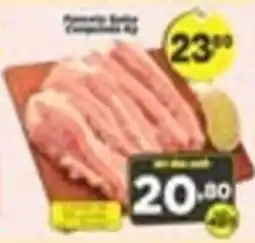 Amarelinha supermercados Carne de porco cortada oferta
