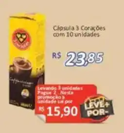 Supermercados Savegnago Cápsula 3 Corações oferta