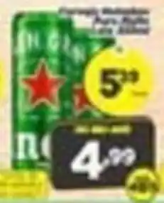 Amarelinha supermercados Heineken oferta