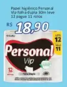 Supermercados Savegnago Papel higiênico personal vip folha dupla oferta