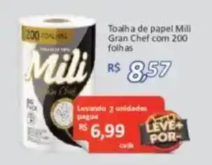 Supermercados Savegnago Toalha de papel mili gran chef oferta