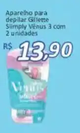 Supermercados Savegnago Aparelho para depilar gillette simply vénus 3 oferta