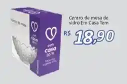 Supermercados Savegnago Centro de mesa de vidro oferta