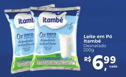 Camiño supermercados Leite em Pó Itambé Desnatado oferta